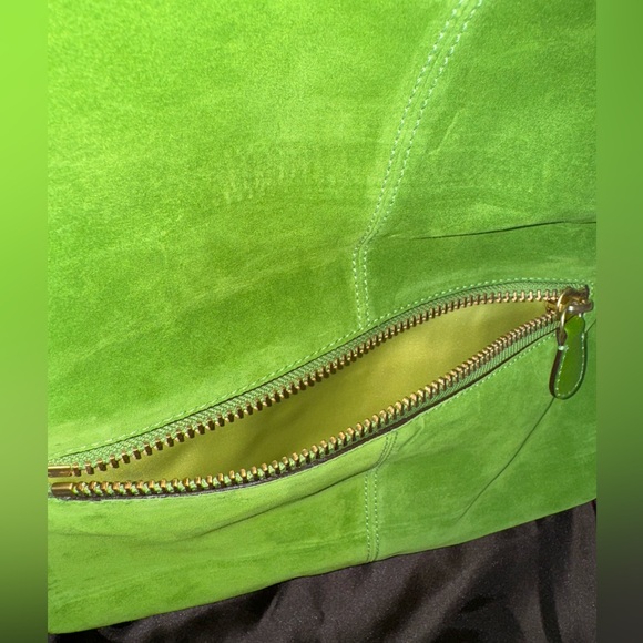 Coach Green Suede Shoulder Bag - Picture 10 of 13